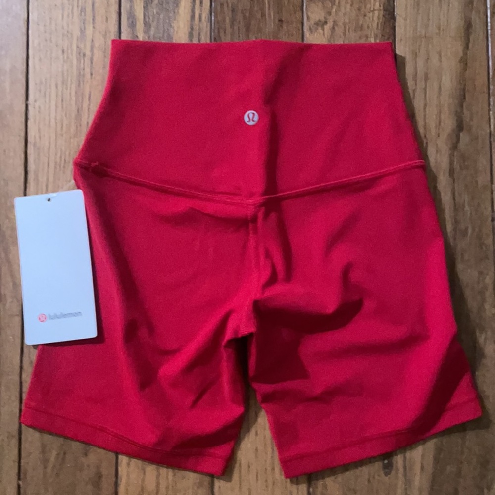 NWT LULULEMON  Align Short 6" Dark Red Size 4 - Picture 2 of 4